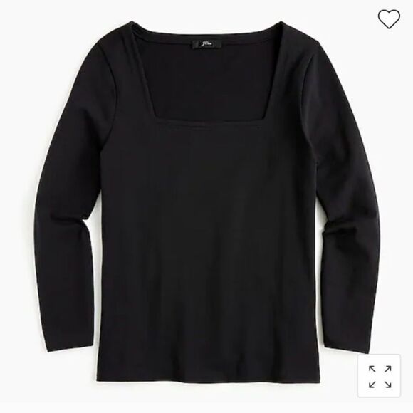 Jcrew black long sleeve t shirt size xs - Picture 2 of 2